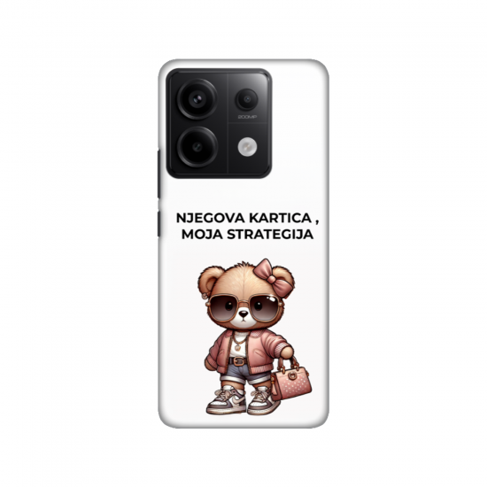 Silikonska maskica za Xiaomi - Teddy njegova kartica, moja strategija Silikonska maskica za Xiaomi - Teddy njegova kartica, moja strategija